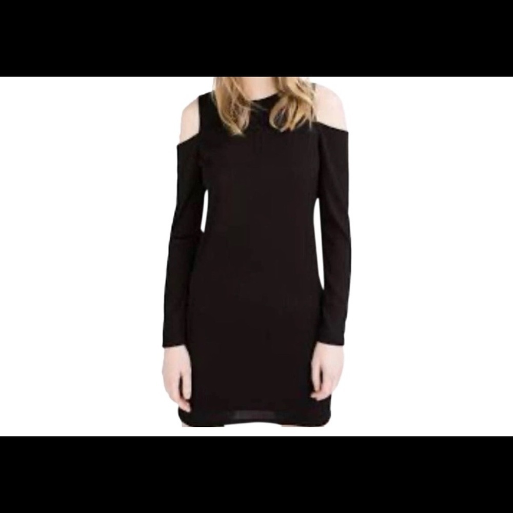 NWT Zara Ribbed W&B Cold Shoulder Dress - Picture 5 of 6